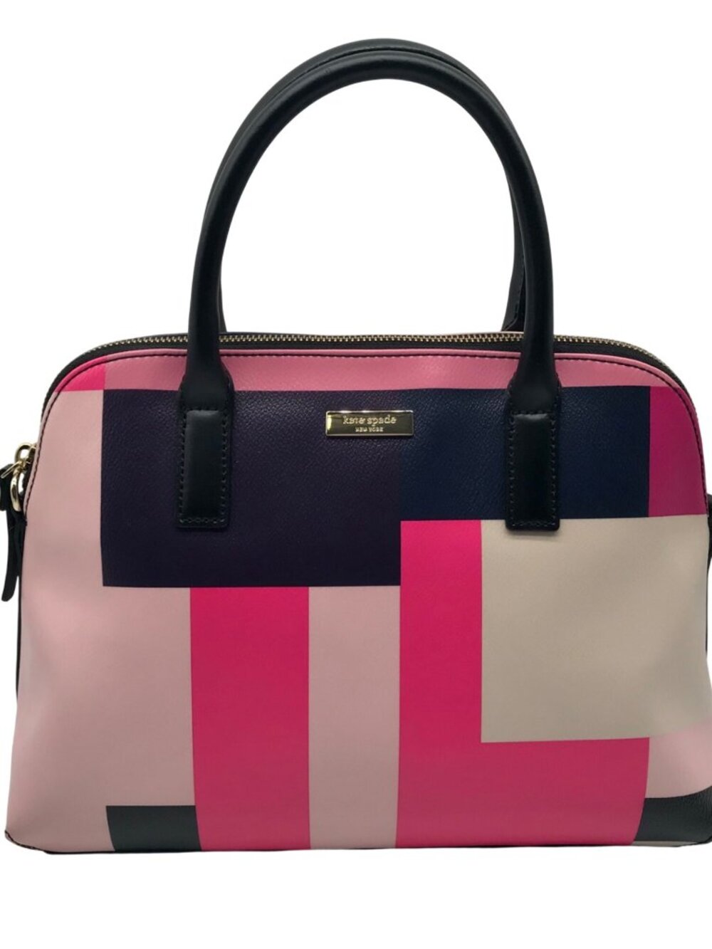 Kate Spade Pink Leather Convertible Satchel And Wallet